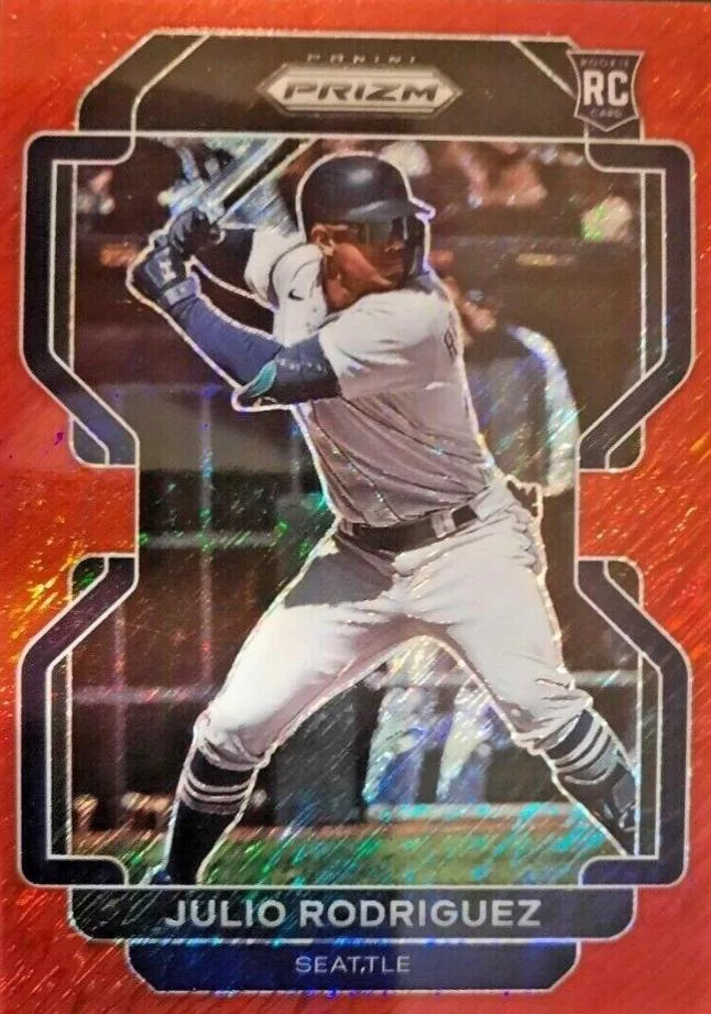 Julio Rodriguez [Red Shimmer Prizm] #40