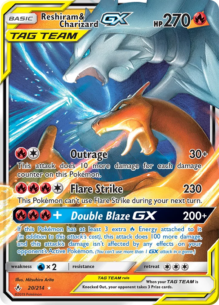 Reshiram & Charizard GX #20