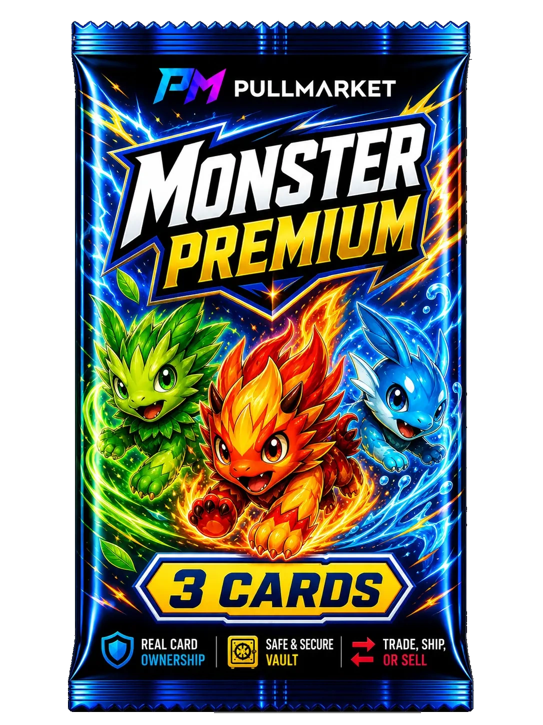 Monster Premium (Pokemon) - 3 Cards artwork