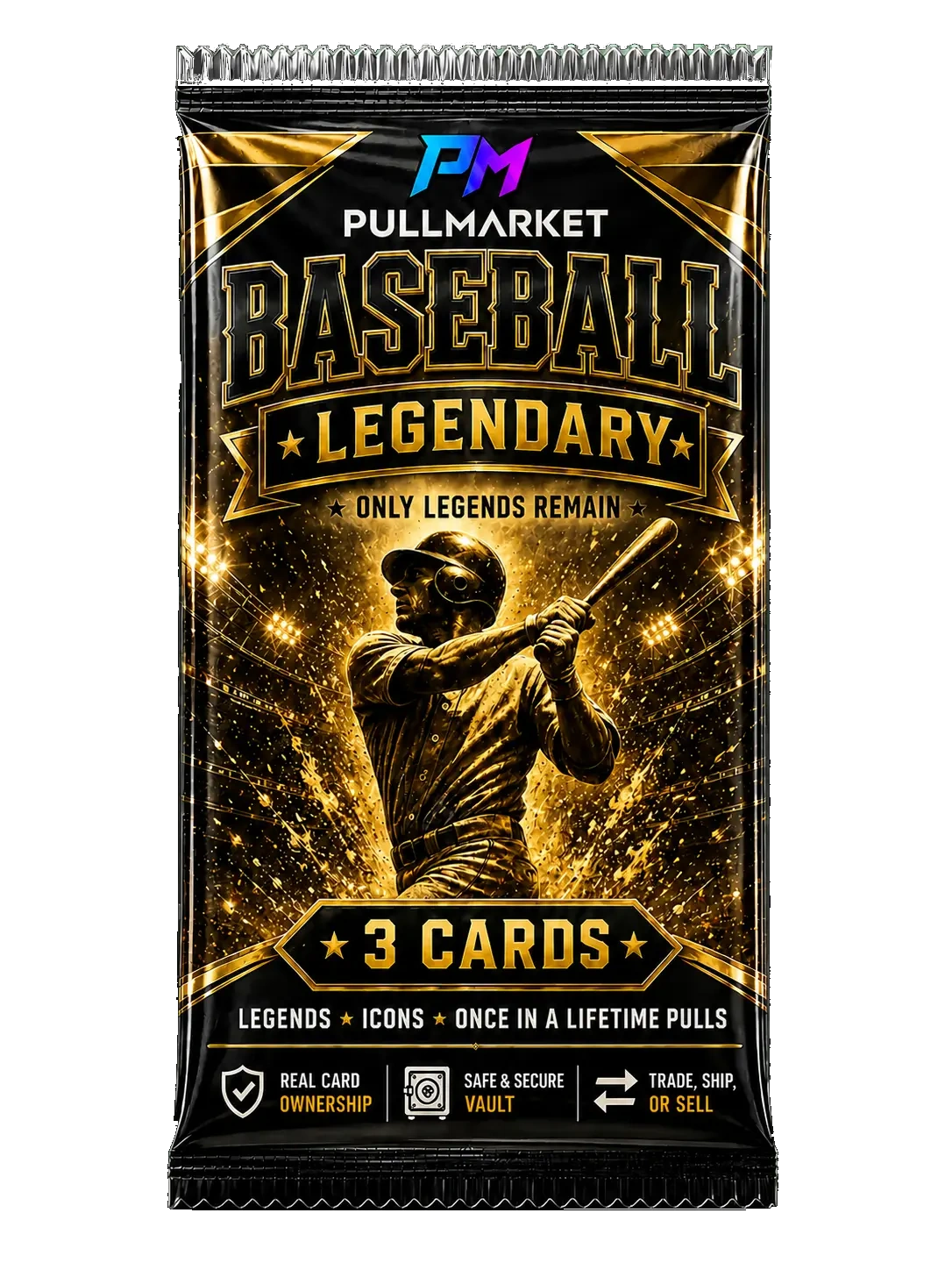 Baseball Legendary - 3 Cards artwork