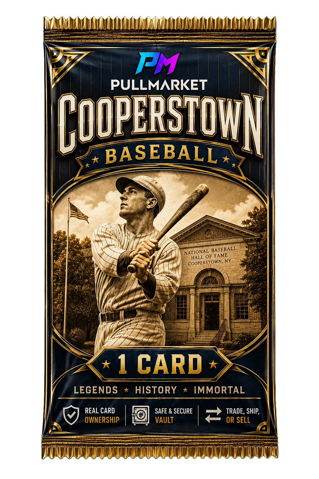 Cooperstown Baseball - 1 Card artwork