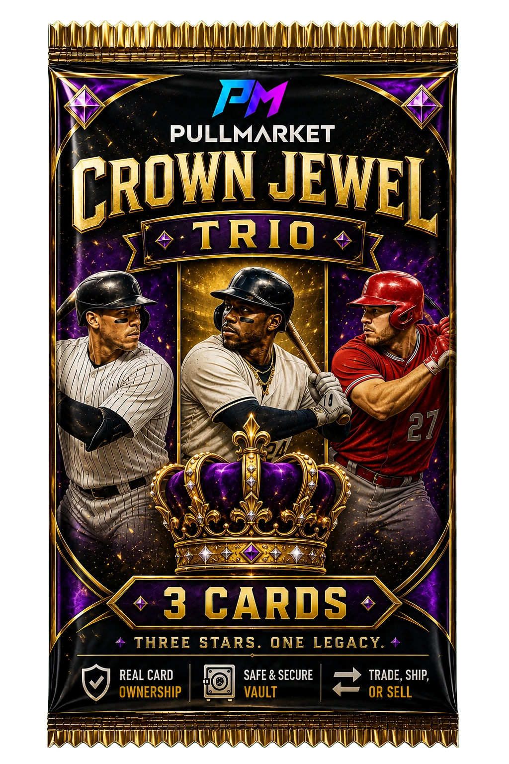 Baseball Crown Jewel Trio - 3 Cards artwork
