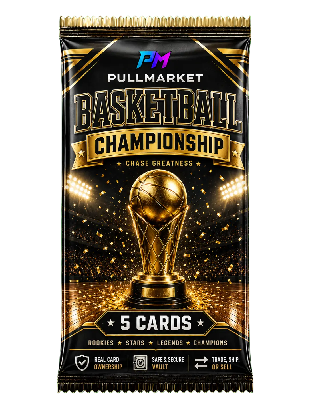 Basketball Championship card pack artwork